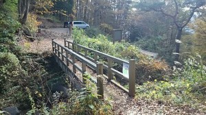 三つ峠登山道入口の橋